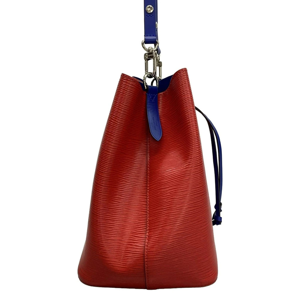 Louis Vuitton Cowhide NeoNoe Shoulder Leather Bag Red Coquelicot